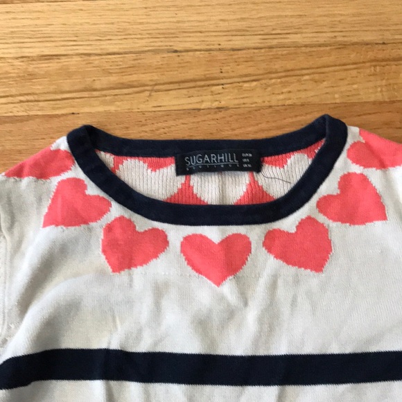 sweater striped hearts - Picture 2 of 4